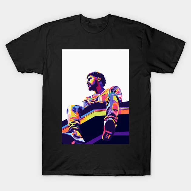 J Cole T-Shirt by Zet Art